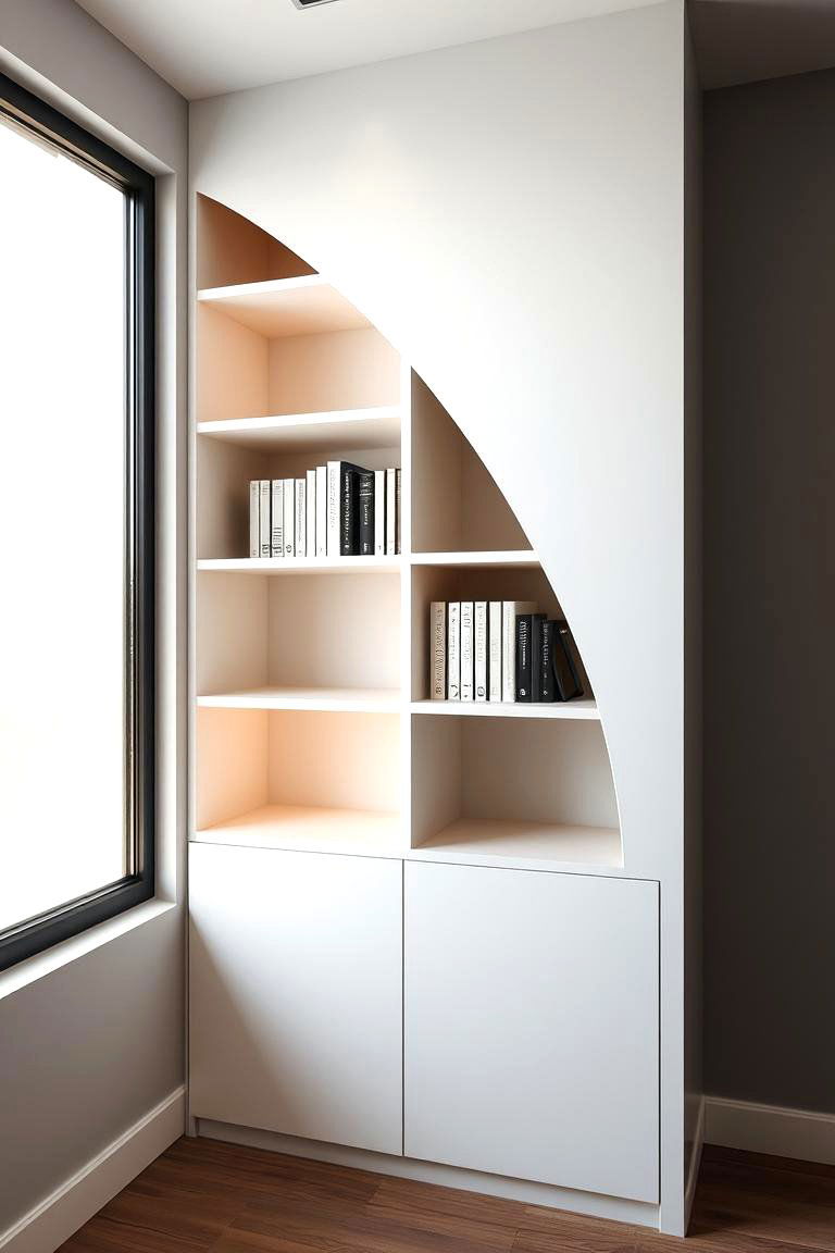 Sleek and Streamlined - 24 Bookcases Around Window Design Ideas
