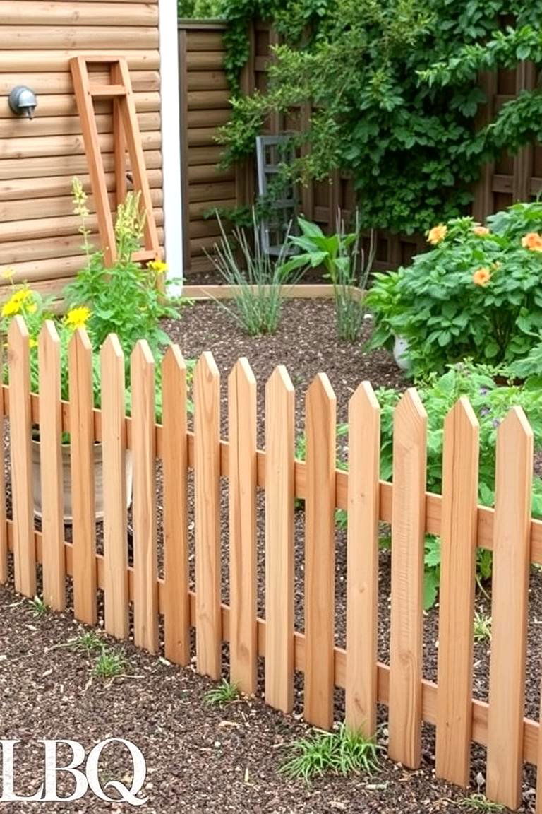 Sleepers as a Low Fence or Divider - 24 Garden Sleeper Ideas
