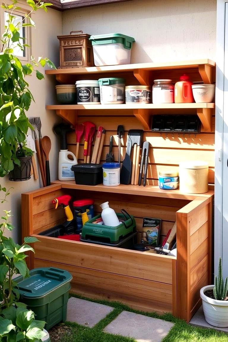 Sleepers for a Garden Storage Box - 24 Garden Sleeper Ideas