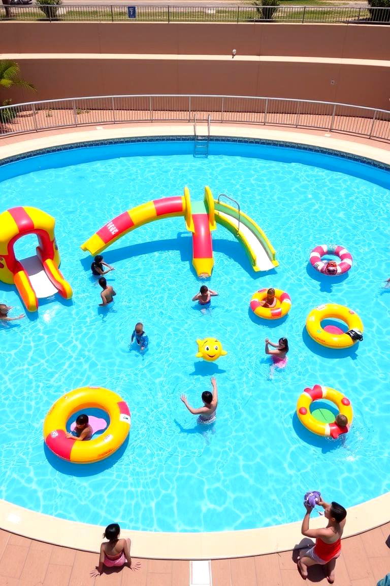 Slide Addition for Fun and Entertainment - 24 Semi Inground Pool Ideas