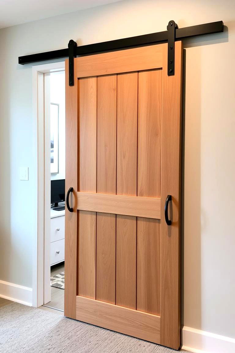 Sliding Barn Door for a Home Office - 24 Barn Door Ideas