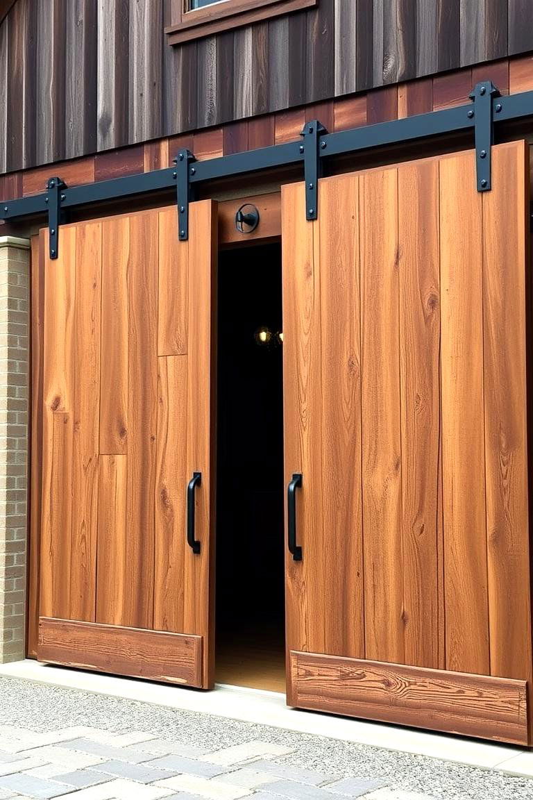 Sliding Barn Doors - 24 Rustic Garage Ideas