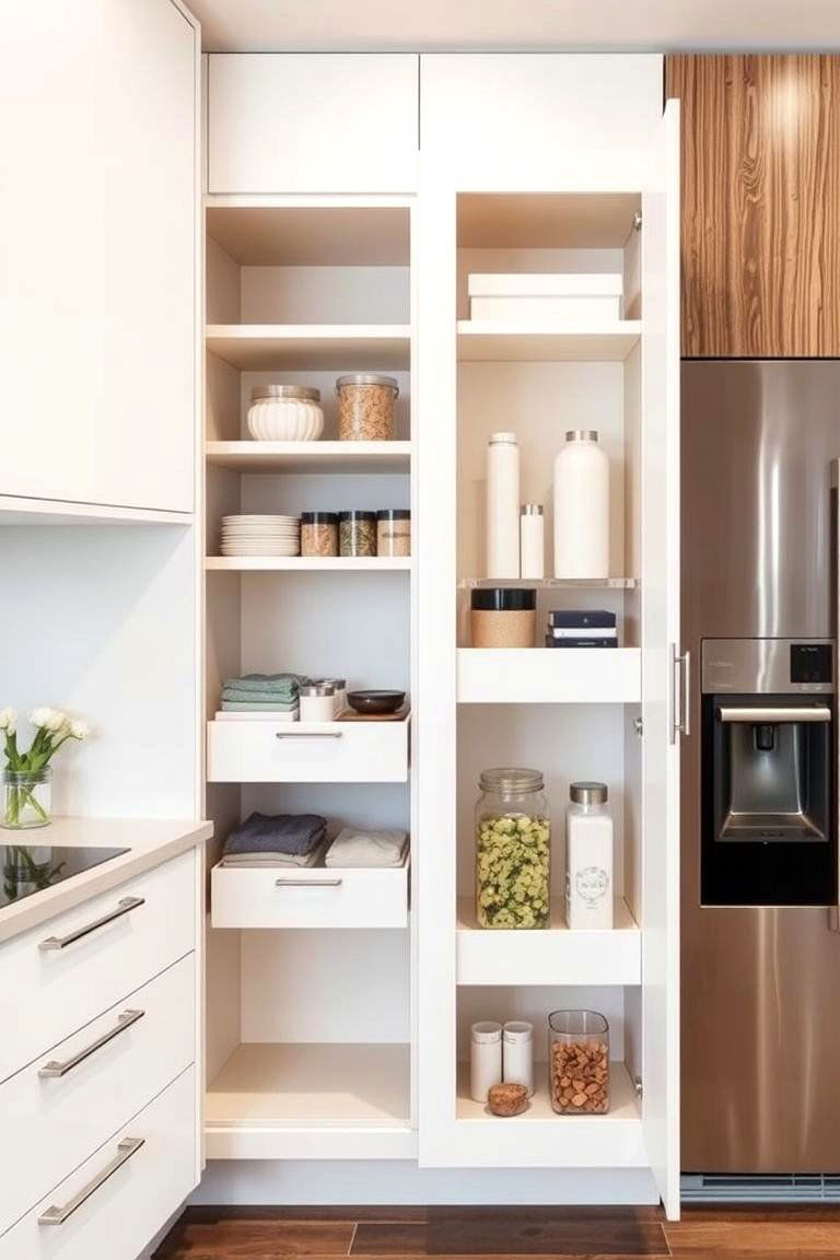 Sliding Cabinet Shelves - 24 Small Kitchen Storage Ideas