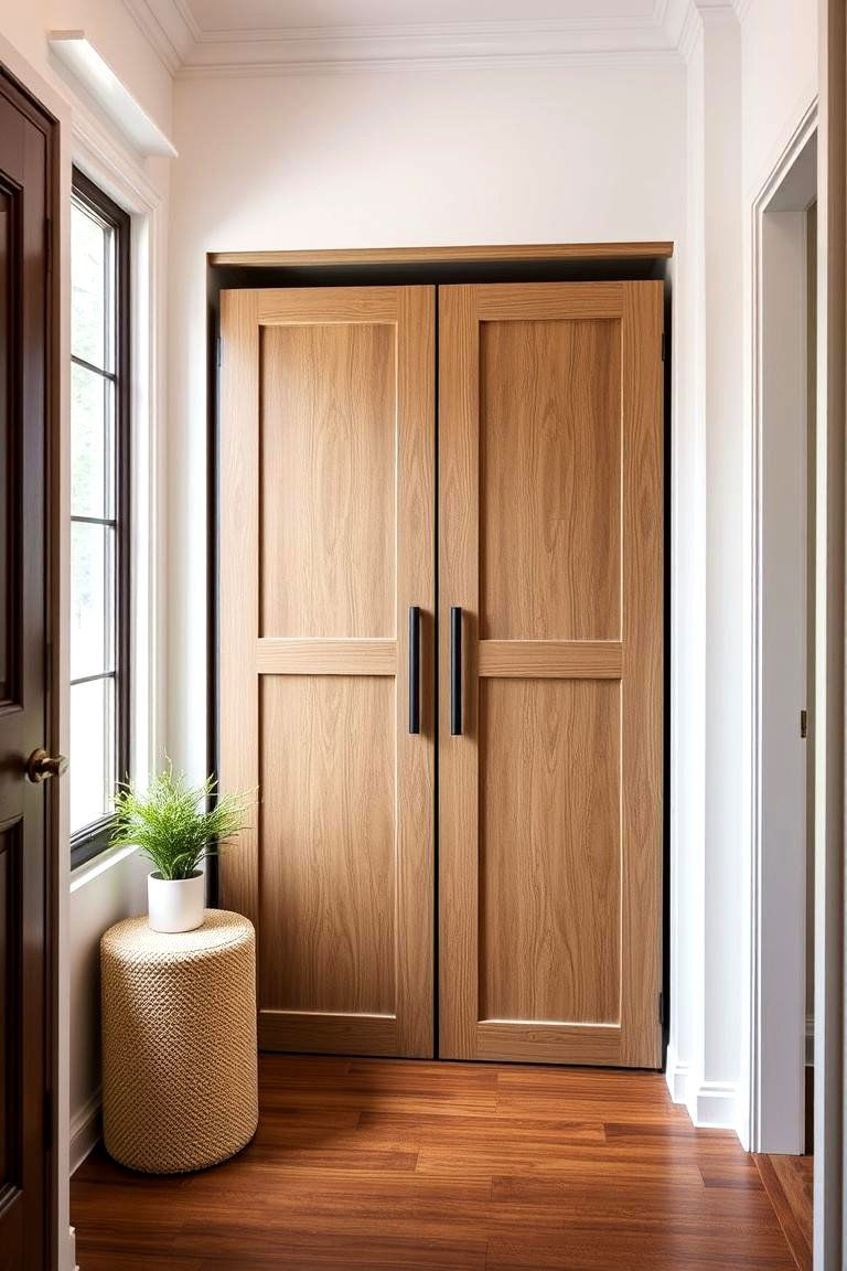 Sliding Door Storage Unit - 24 Entryway Storage Ideas