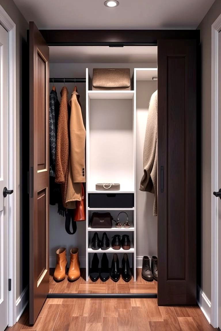 Sliding Doors for a Space Saving Solution - 24 Entry Closet Ideas