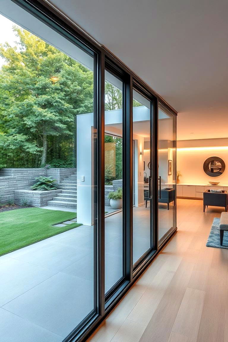Sliding Glass Door for Seamless Flow - 24 Glass Front Doors Ideas