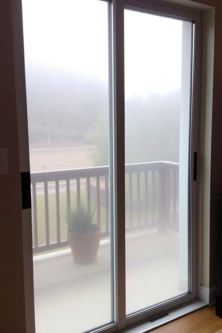 Sliding Glass Doors with Privacy Film - 24 Front Door Privacy Ideas