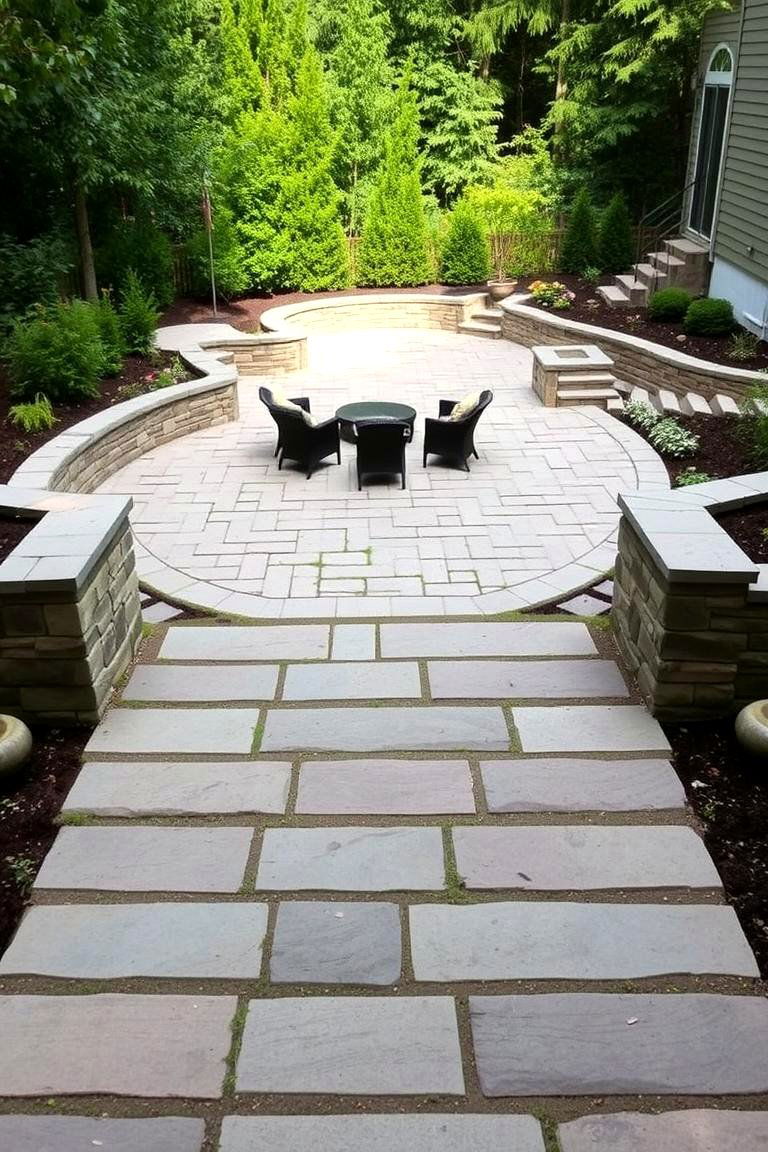 Slip Resistance for Safety - 24 Flagstone Steps