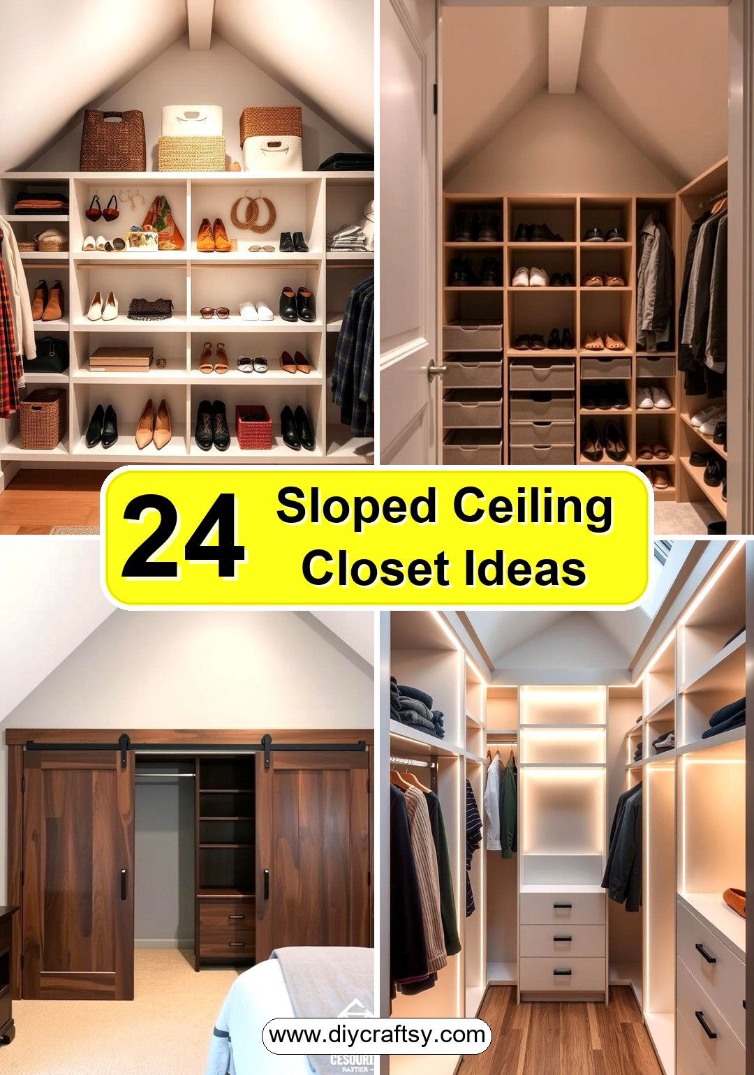 Sloped Ceiling Closet Ideas