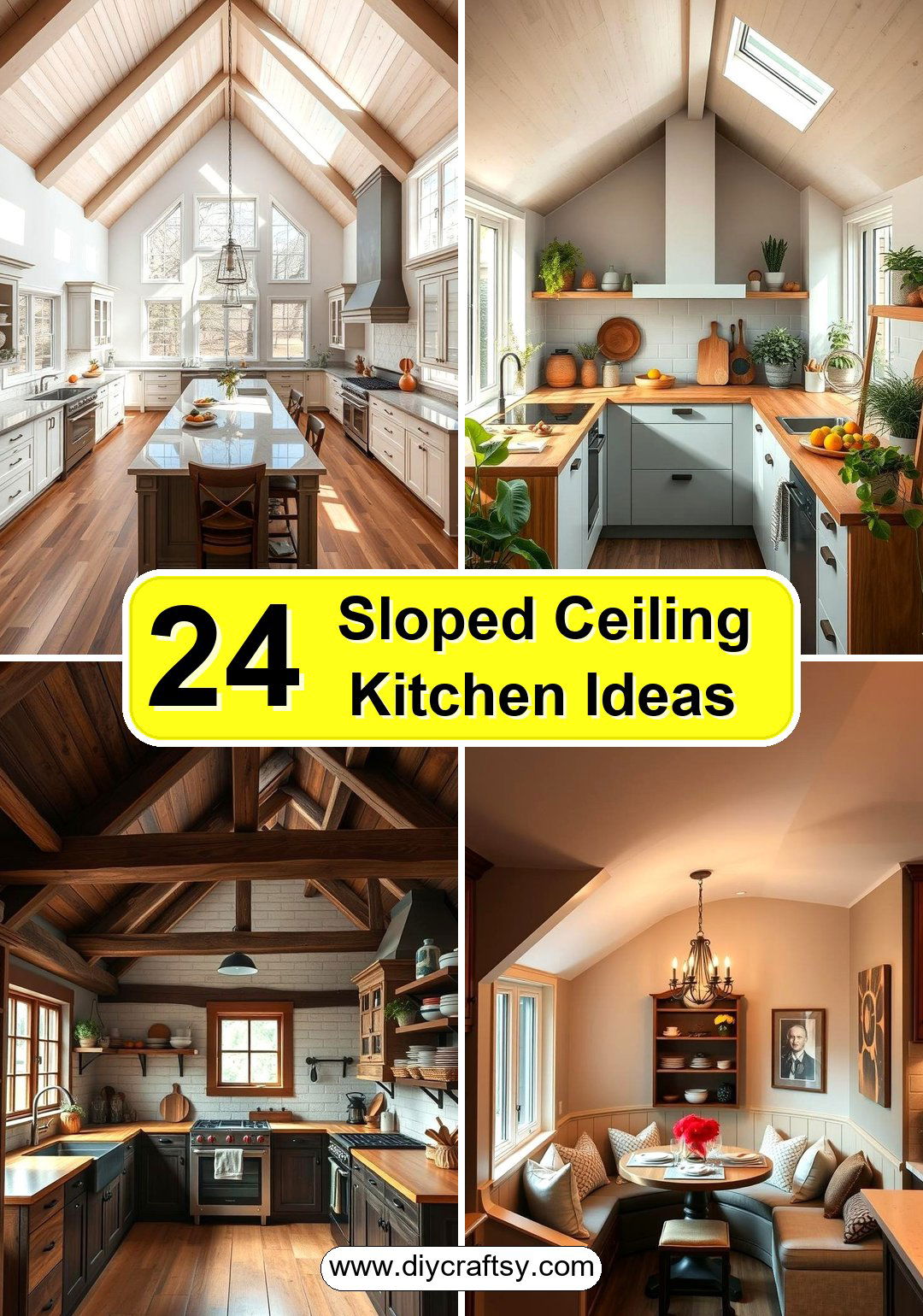 Sloped Ceiling Kitchen Ideas