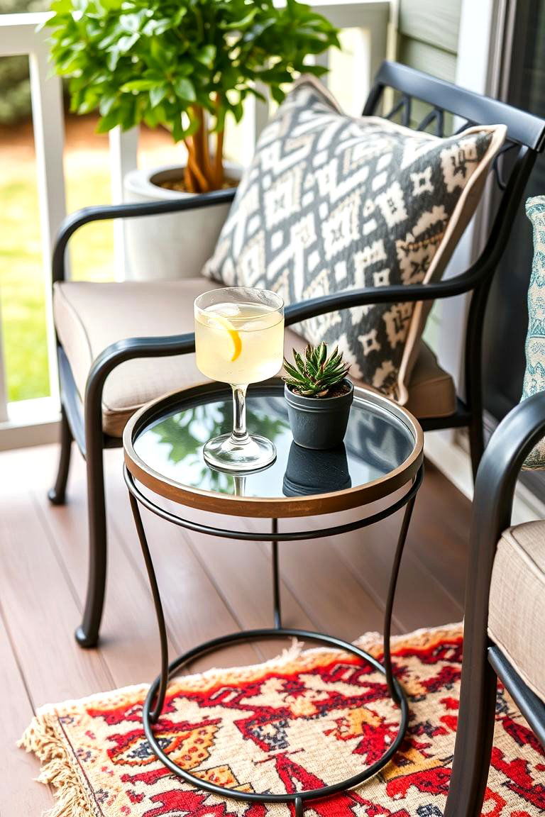 Small Accent Table - 24 Side Porch Ideas