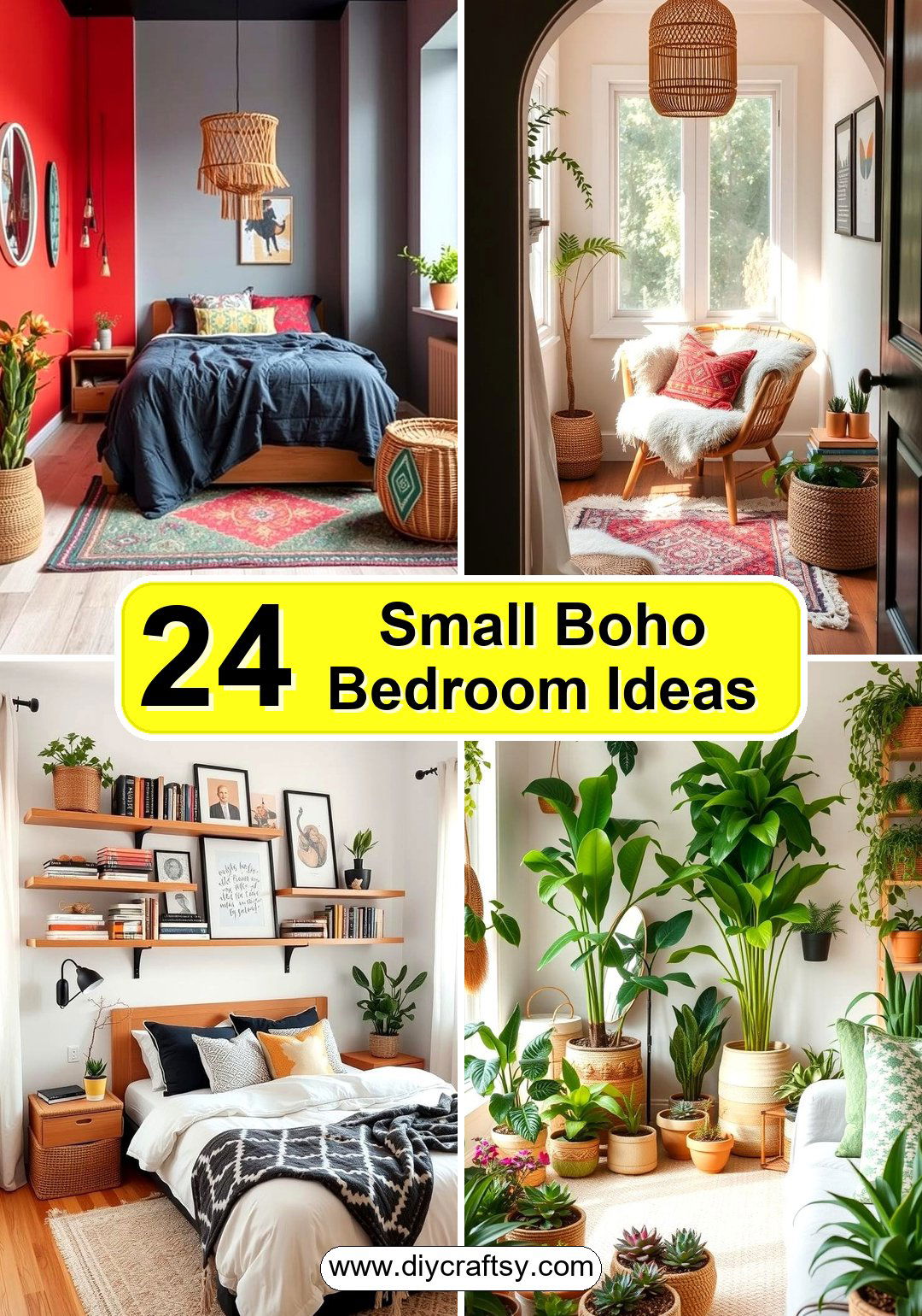 Small Boho Bedroom Ideas