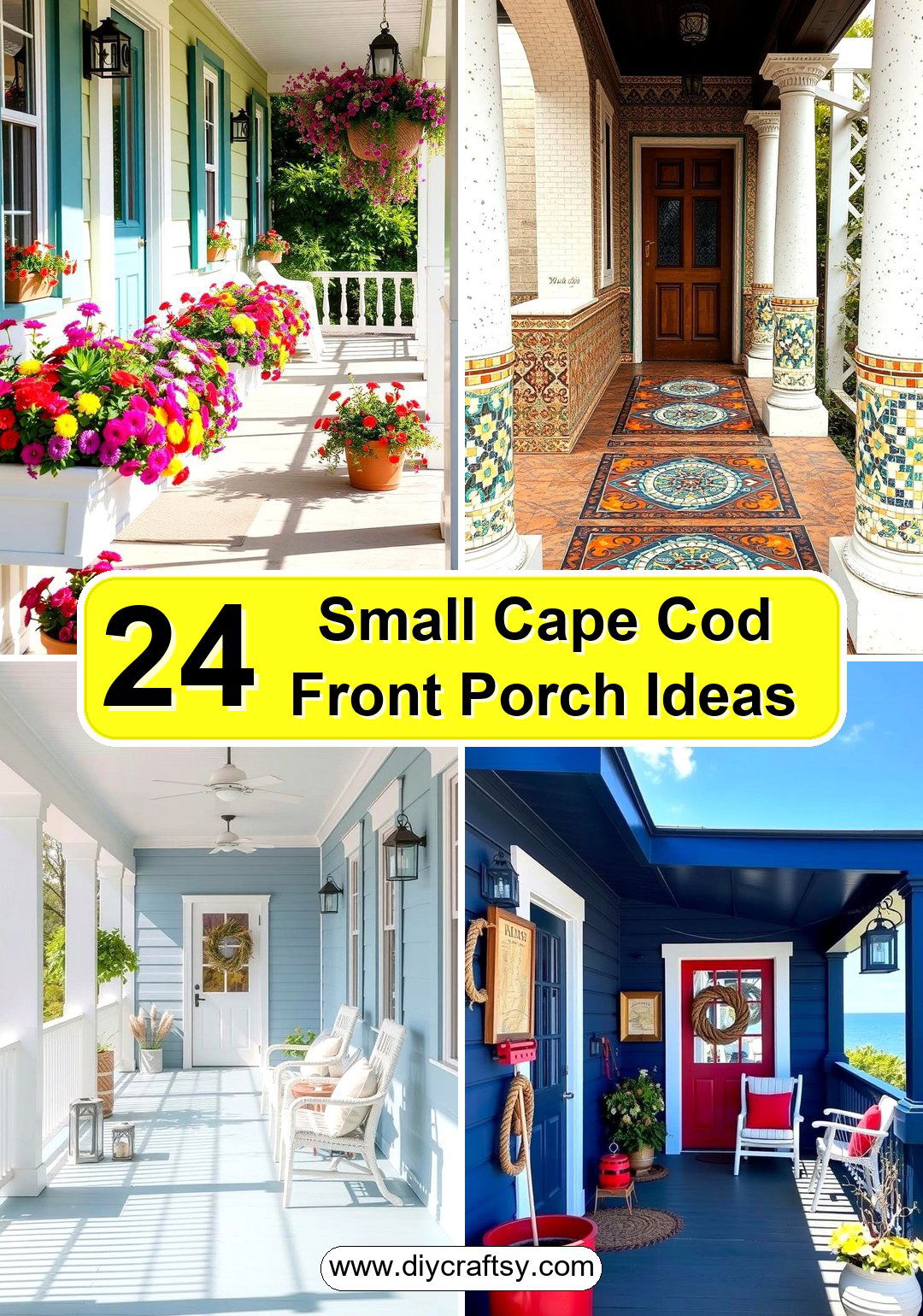 Small Cape Cod Front Porch Ideas