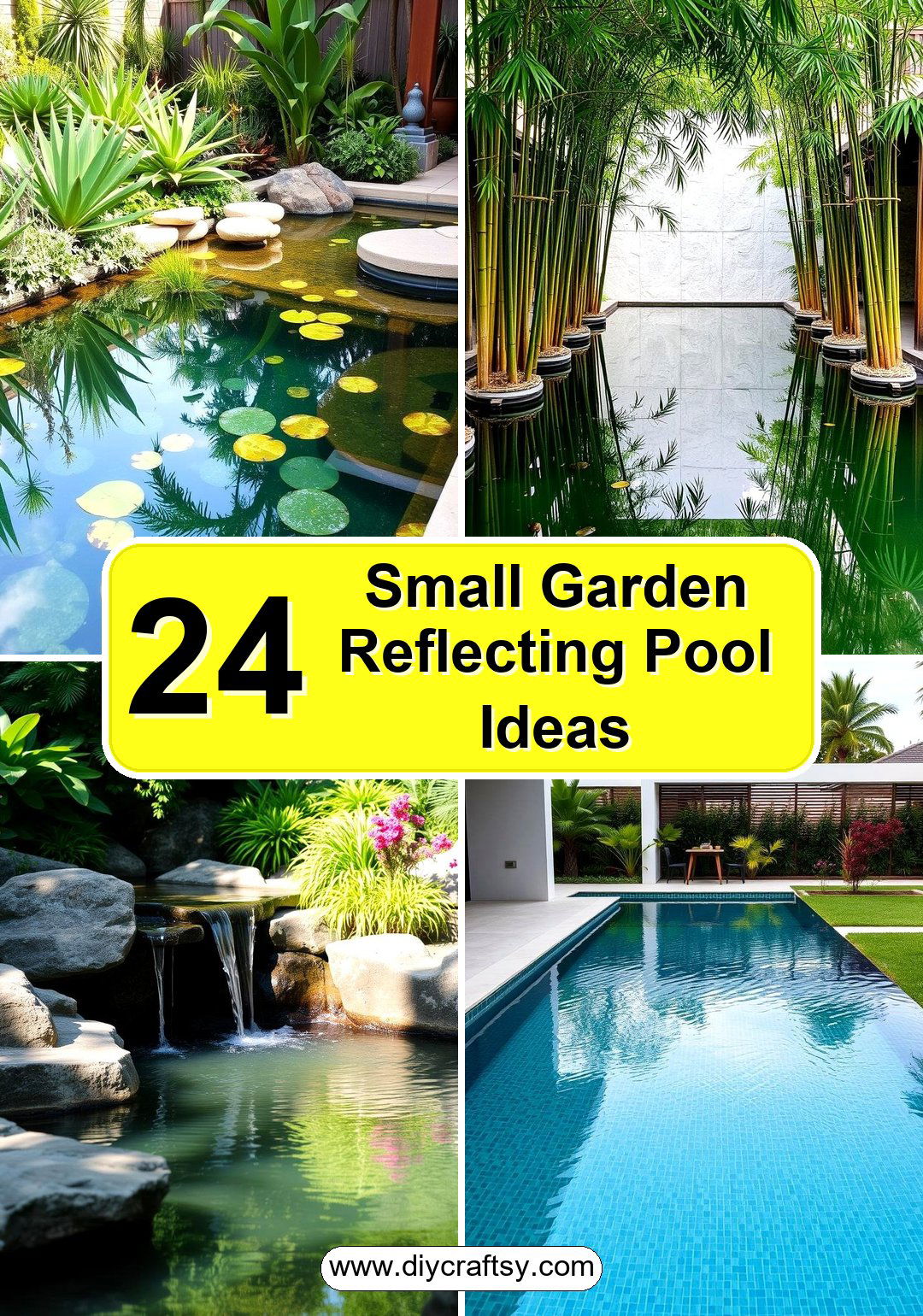 Small Garden Reflecting Pool Ideas