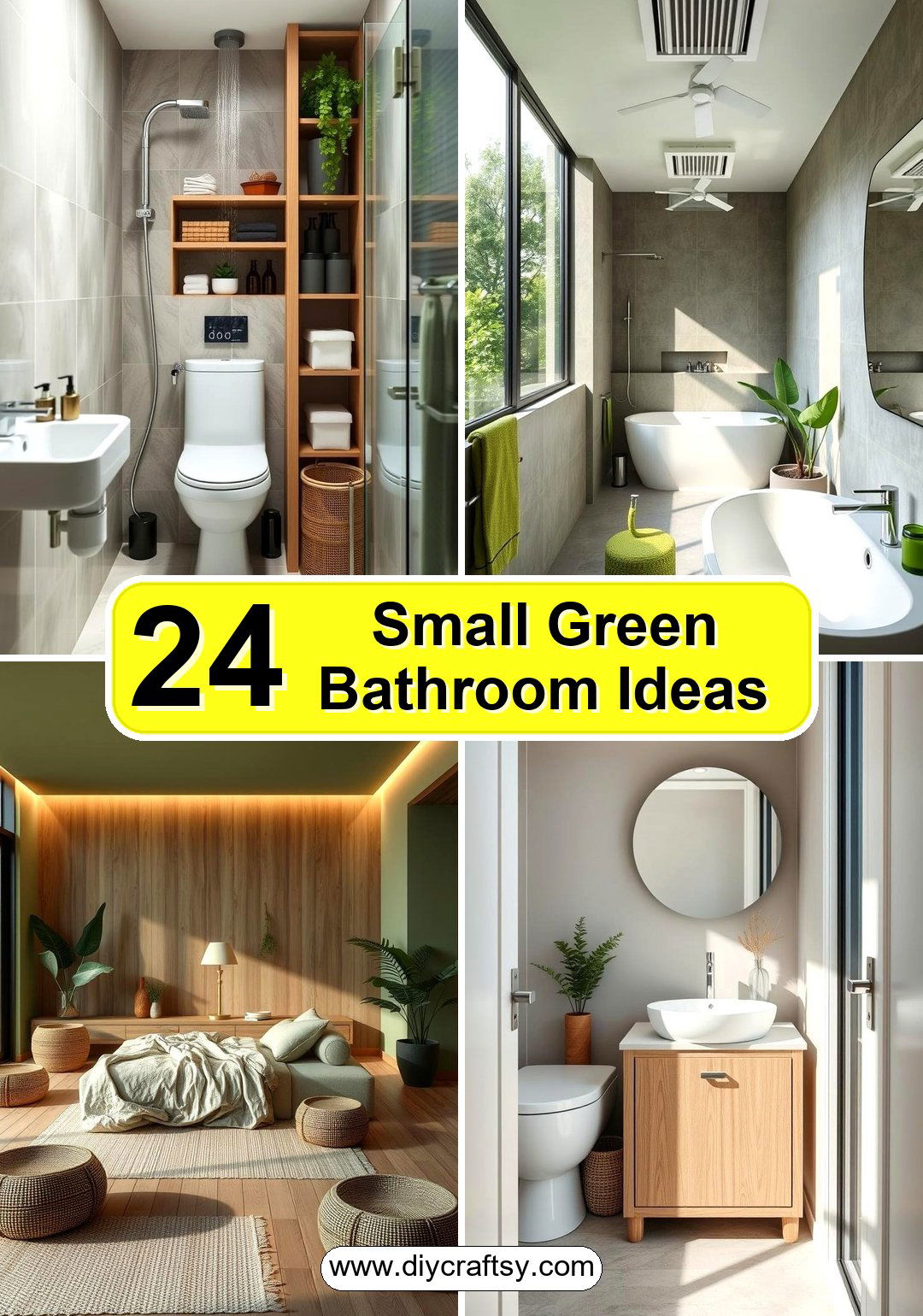 Small Green Bathroom Ideas