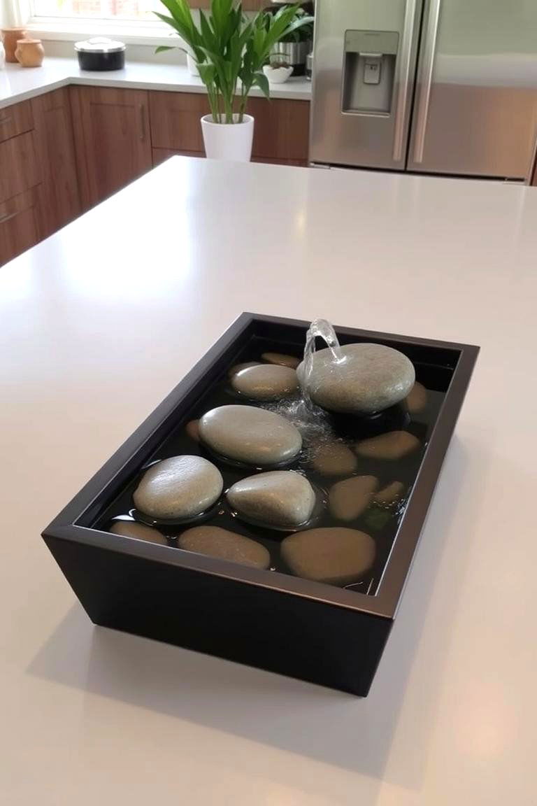 Small Indoor Water Feature - 24 kitchen island decor ideas