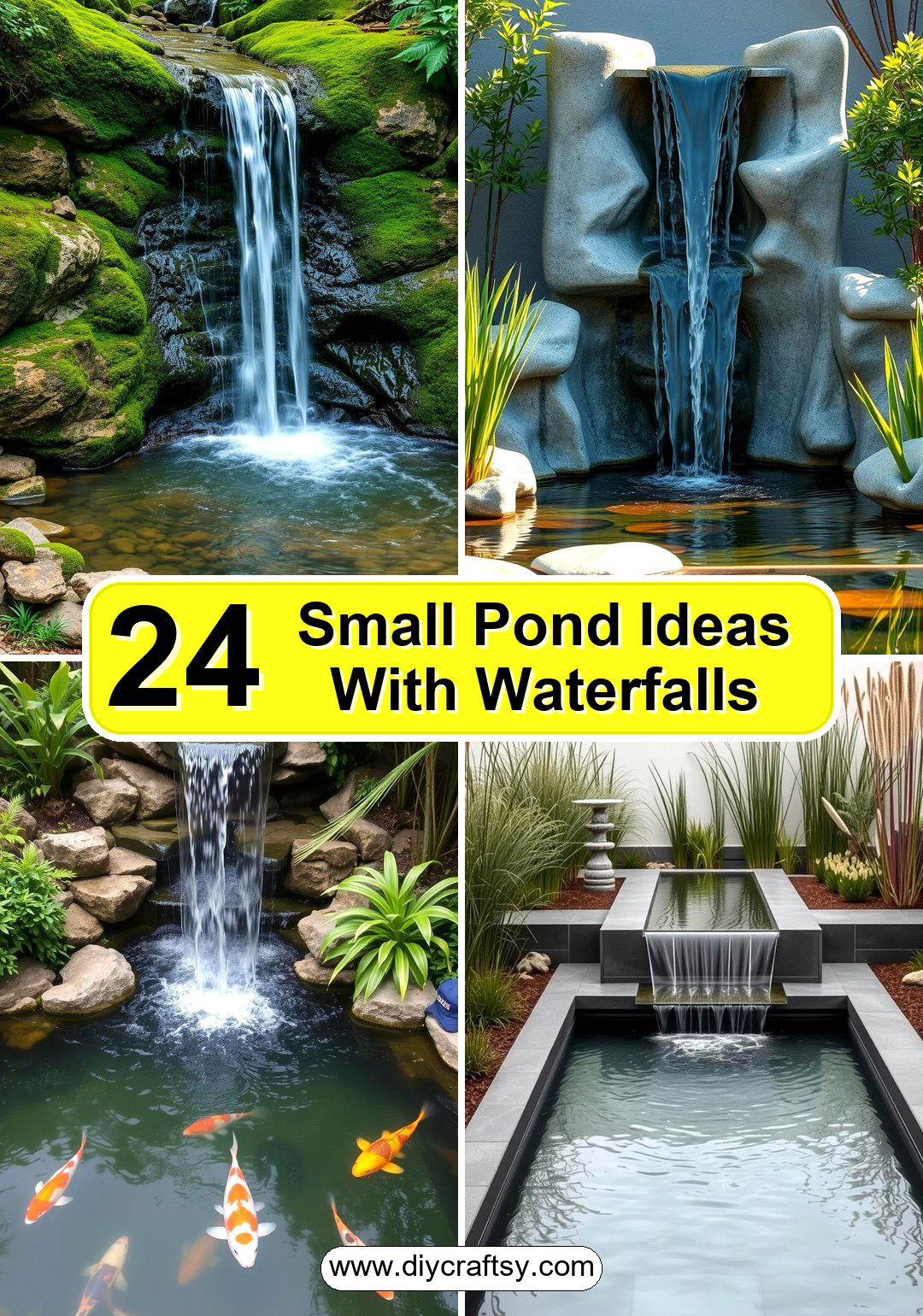 Small Pond Ideas With Waterfalls