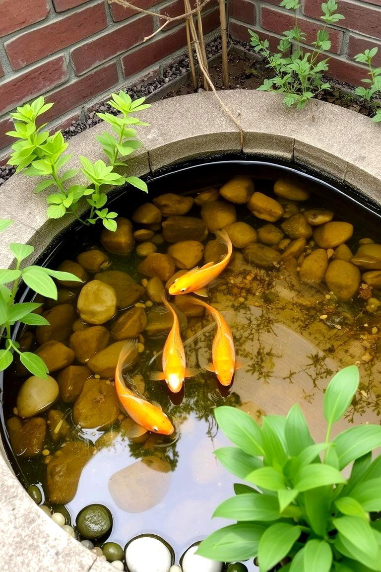 Small Pond with Fish - 24 Fish Pond Ideas