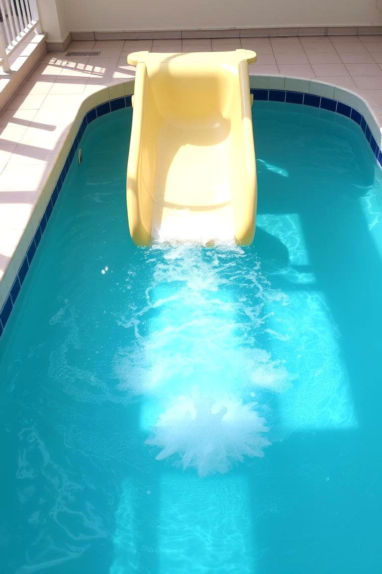 Small Pool with Water Slide - 24 Small Pool Ideas