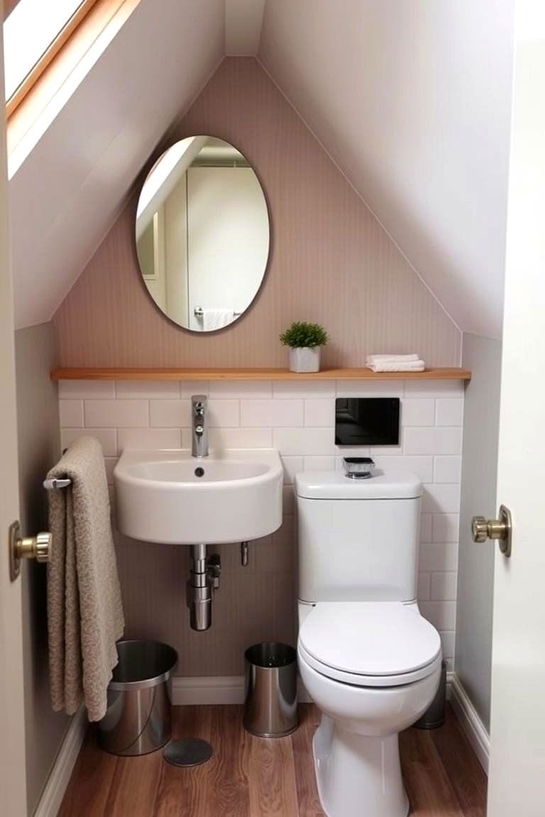 Small Scale Fixtures for Space Efficiency - 24 Attic Bathroom Ideas