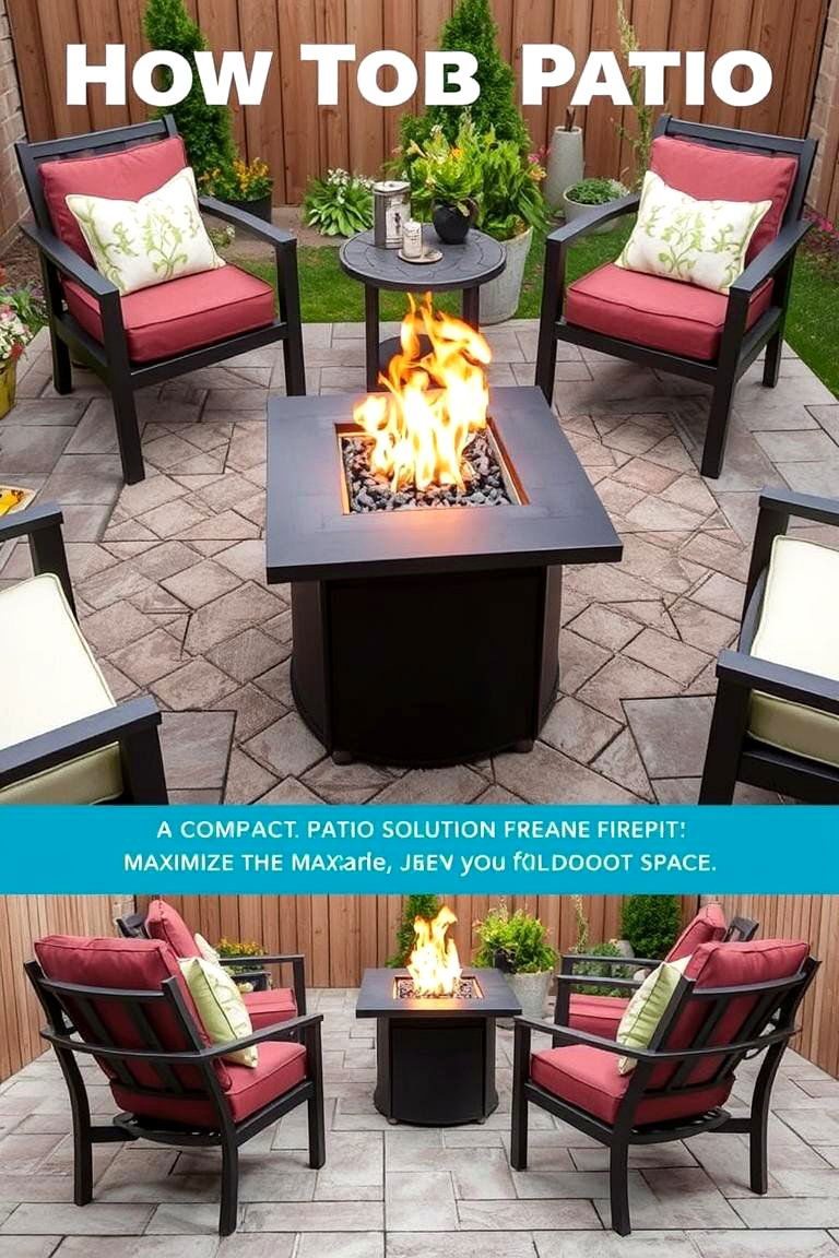 Small Space Firepit Solution - 24 Patio Ideas With Firepit