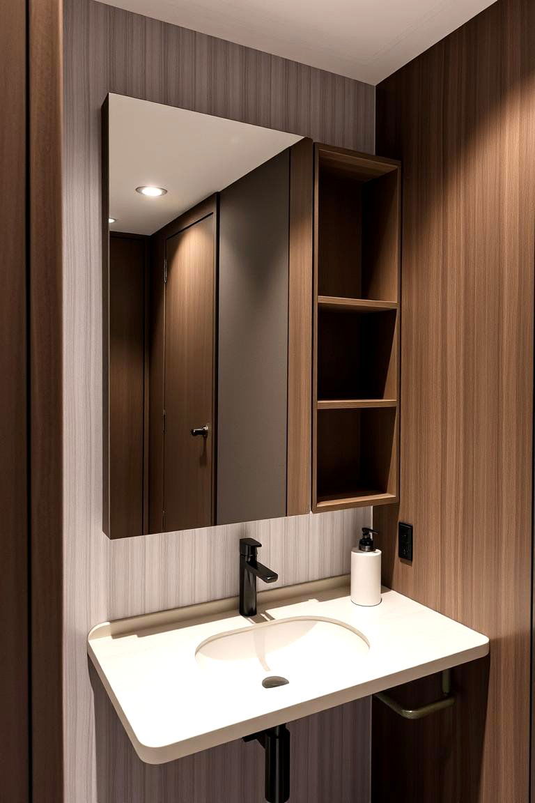 Small Space Saving Vanity - 24 Vanity Room Ideas