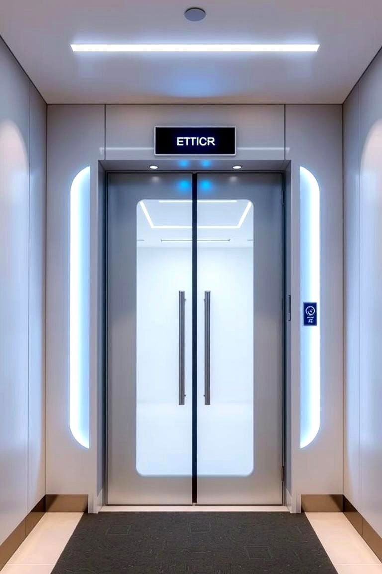 Smart Automated High Tech Door - 24 Home Office Door Ideas
