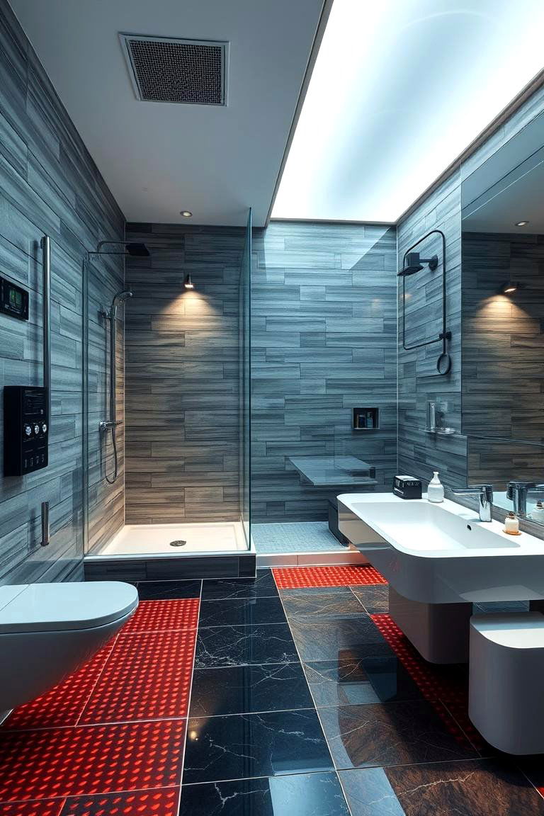Smart Bathroom with Automated Features - 24 2400s Room Ideas