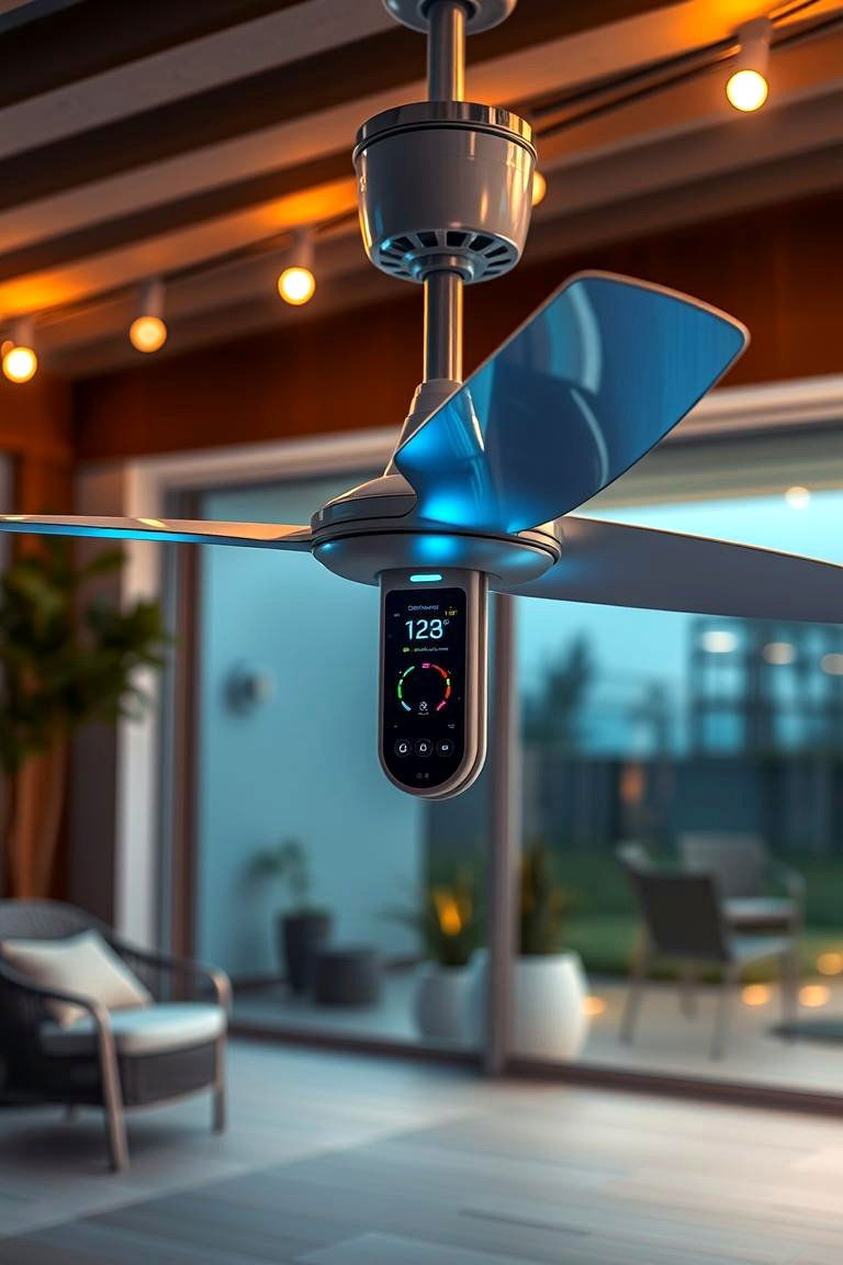 Smart Controlled Fan - 24 Patio Fan Ideas