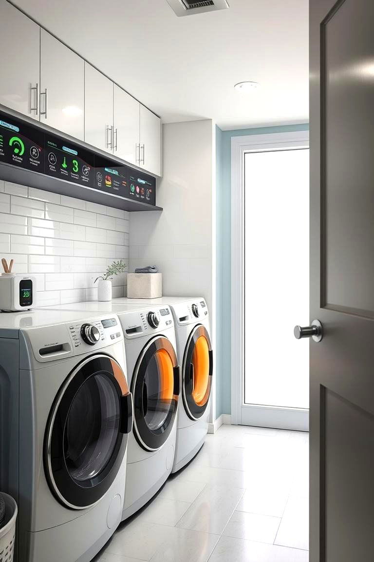 Smart Energy Monitoring Solutions - 24 Green Laundry Room Ideas