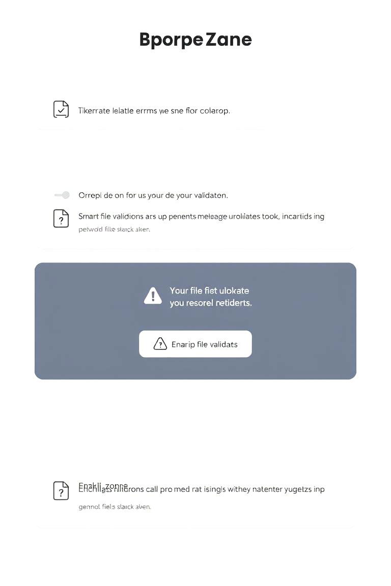 Smart File Validation Drop Zone - 24 Drop Zone Ideas