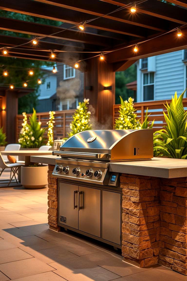 Smart Grill Station with App Integration - 24 Grill Station Ideas
