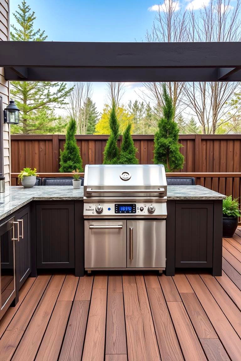 Smart Grill Technology - 24 Outdoor Kitchen on Deck