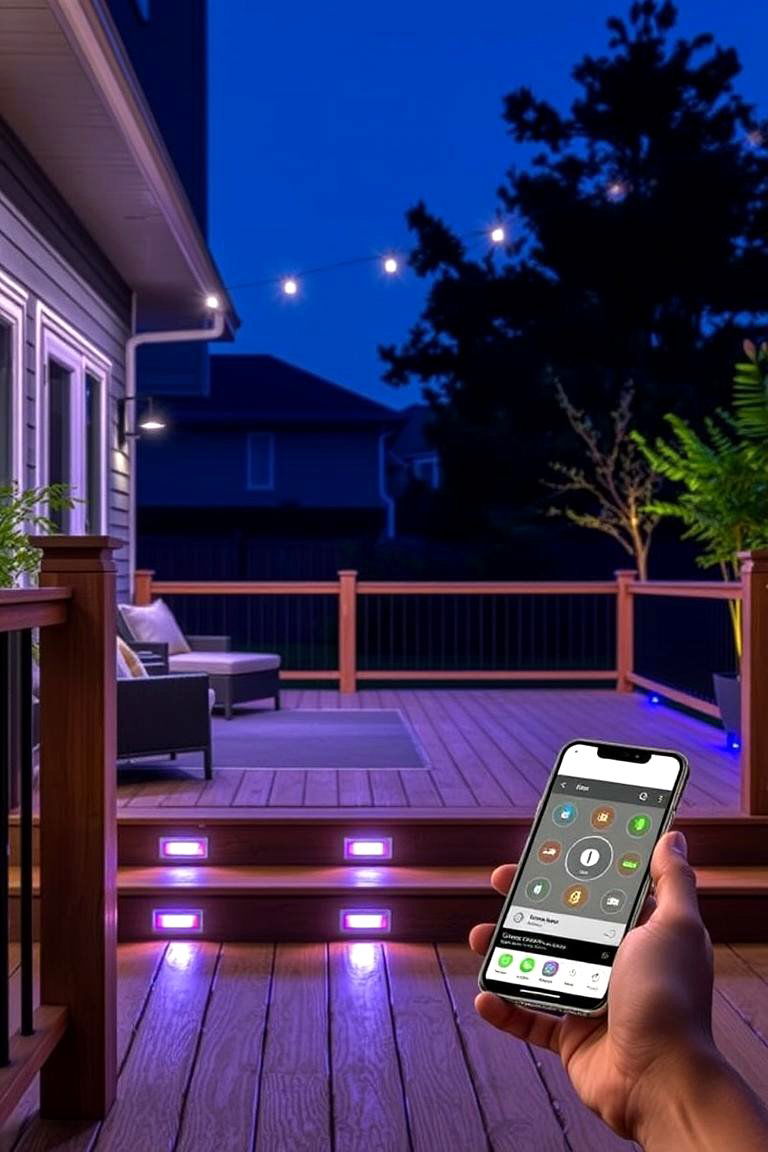 Smart Home Integrated Deck Lighting - 24 Deck Lighting Ideas