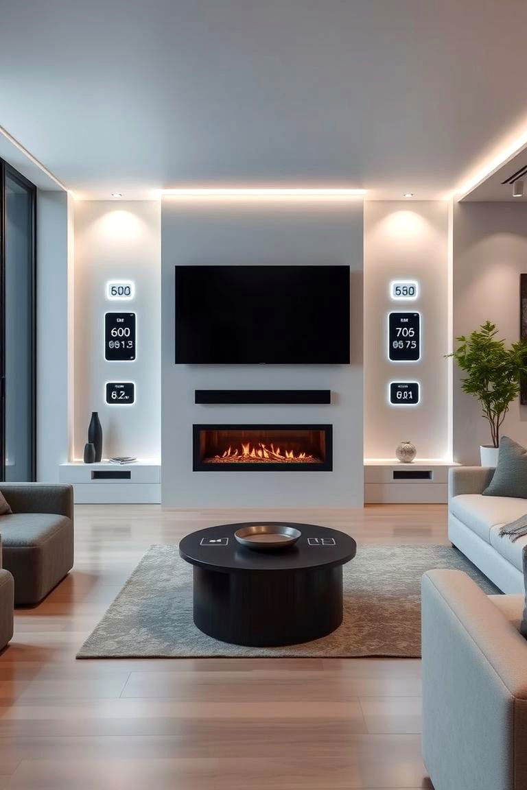 Smart Home Integrated Design - 24 Tv Over Fireplace Ideas