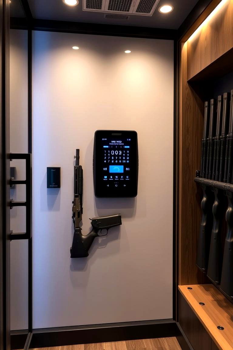 Smart Home Integrated Gun Room - 24 Gun Room Ideas