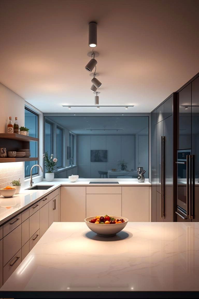 Smart Home Integration - 24 Kitchen Track Lighting Ideas