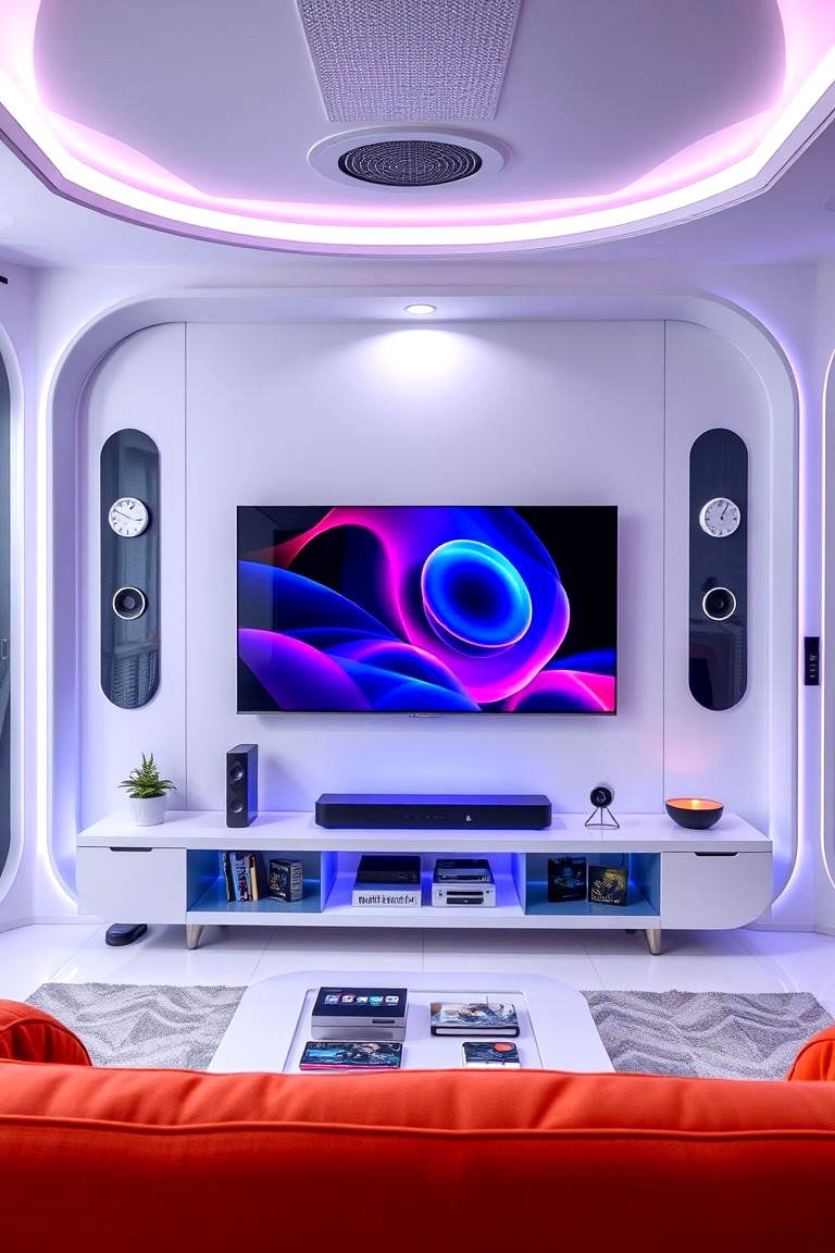 Smart Home Integration for a Modern Touch - 24 Small Living Room Ideas With Tv