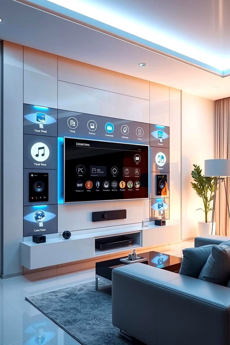 Smart Home TV Wall - 24 Tv Wall Ideas