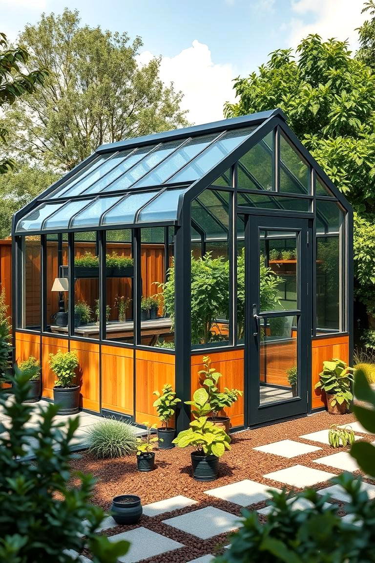 Smart IoT Enabled Greenhouse and Shed - 24 Greenhouse and Shed Combo Ideas