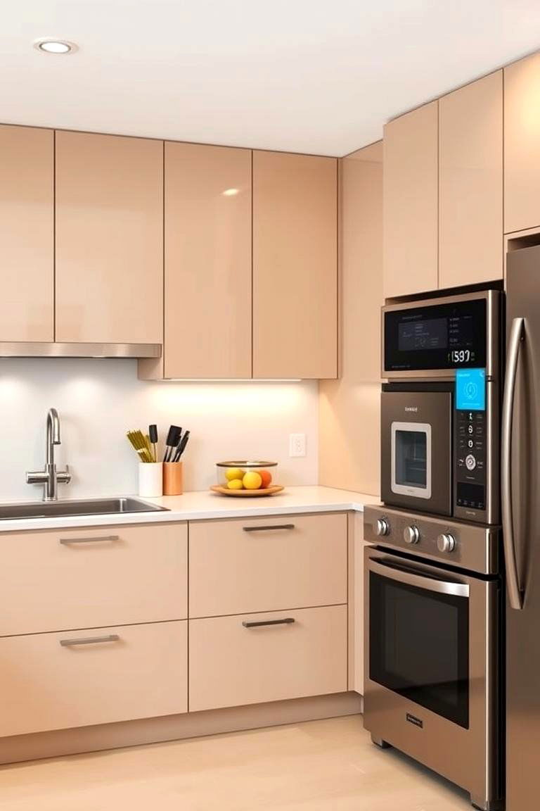 Smart Kitchen - 24 Kitchens With Beige Kitchen Cabinets