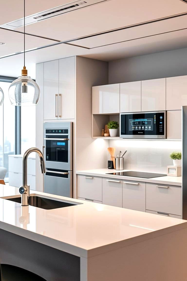 Smart Kitchen Technology - 24 Office Kitchen Ideas