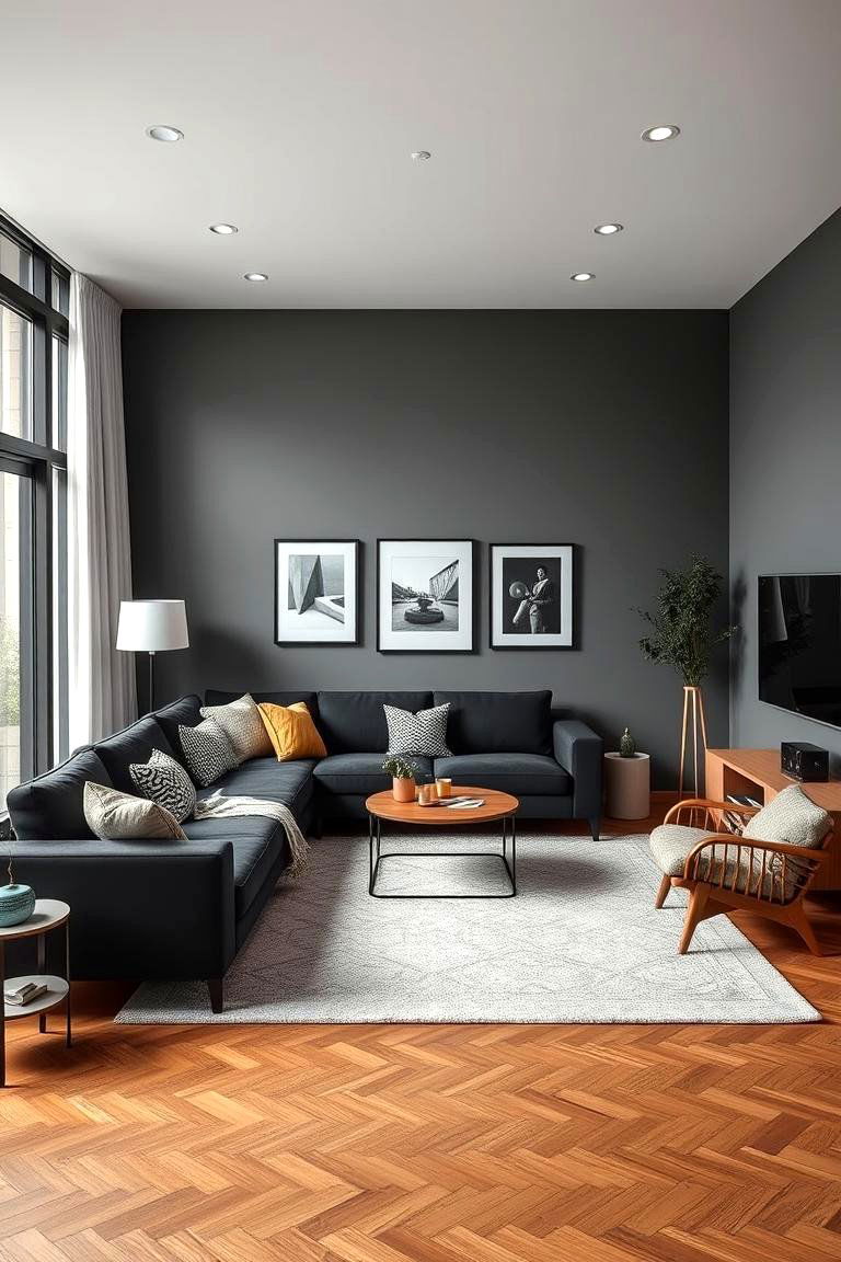 Smart Layout - 24 Black Couch Living Room Ideas