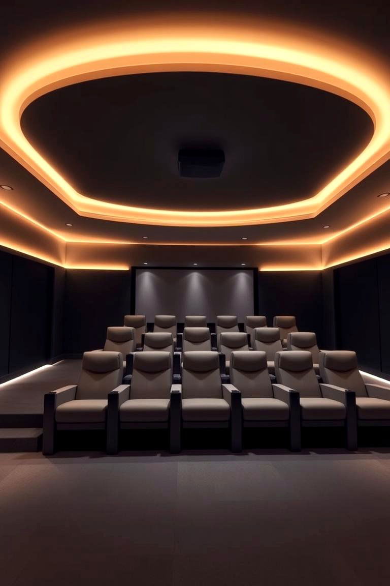 Smart Lighting Integration - 24 Home Theater Ideas