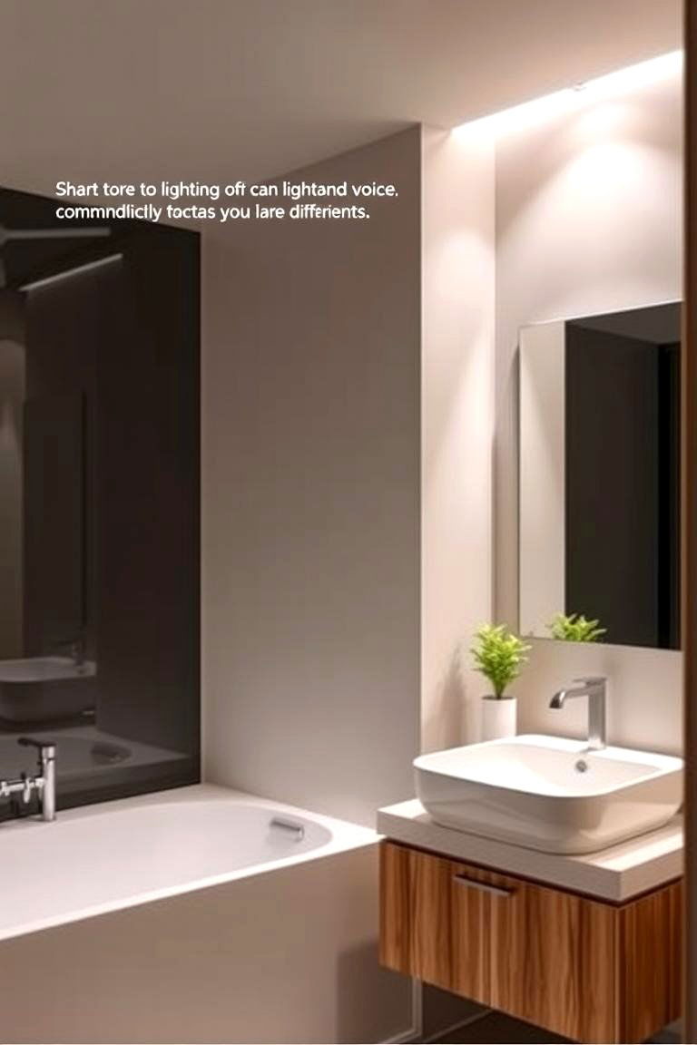 Smart Lighting for Convenience and Control - 24 Bathroom Ceiling Lighting Ideas