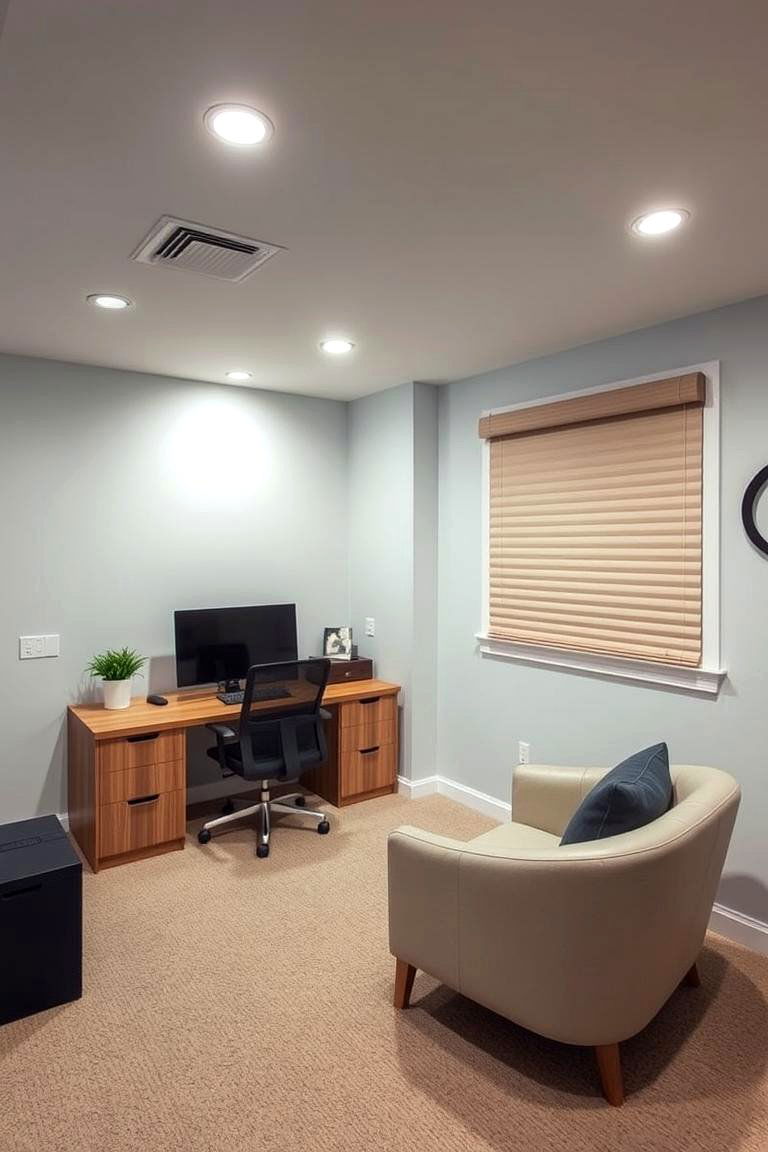 Smart Office Features - 24 basement office ideas