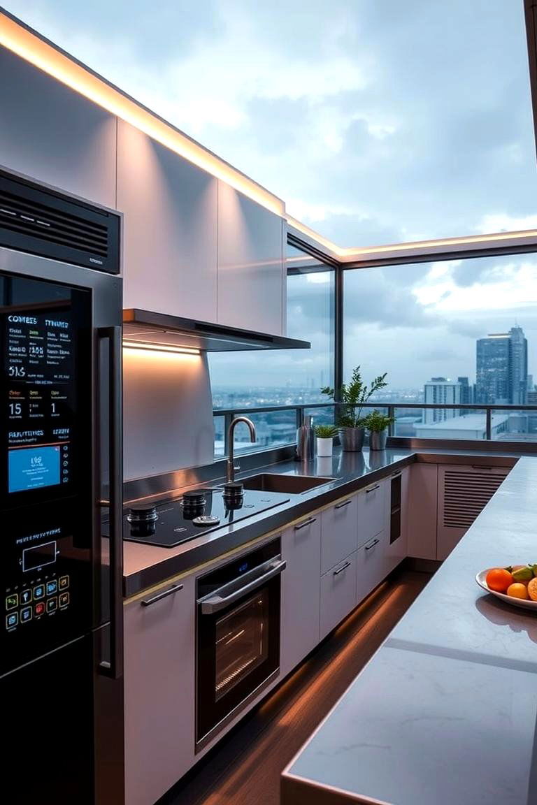 Smart Rooftop Kitchen Technology - 24 Rooftop Kitchen Ideas