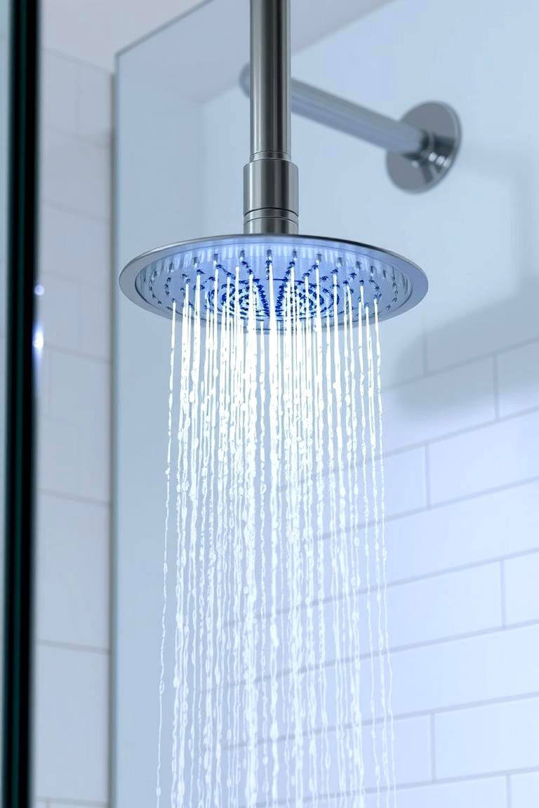 Smart Shower Head with Bluetooth Speaker - 24 Modern Shower Ideas