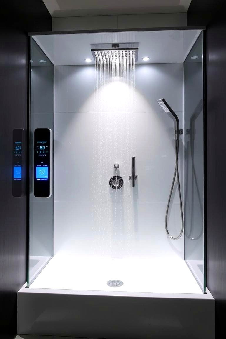 Smart Shower Technology - 24 Small Shower Ideas
