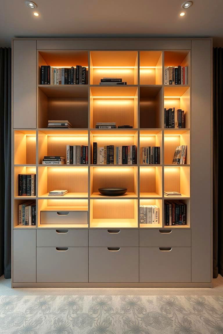 Smart Storage Bookshelf - 24 Bookshelf Decor Ideas